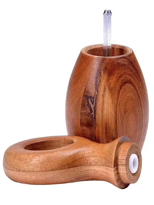 Мельница для специй ручная механическая дерево - фото 7