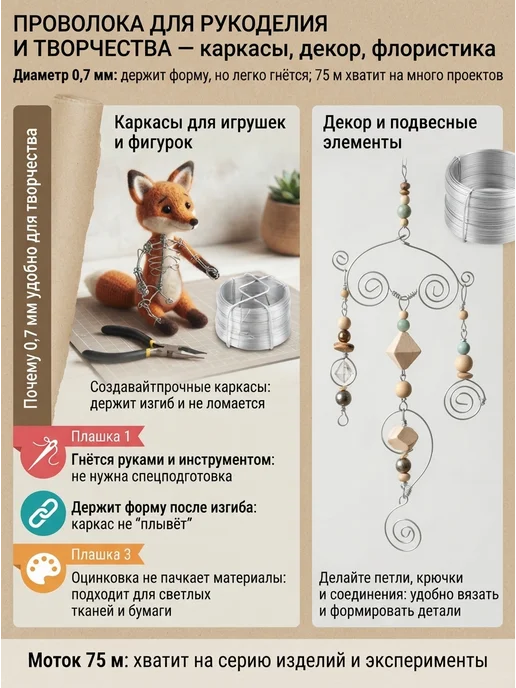 СИБРТЕХ Проволока стальная оцинкованная 0.7 мм, серый, фото 5
