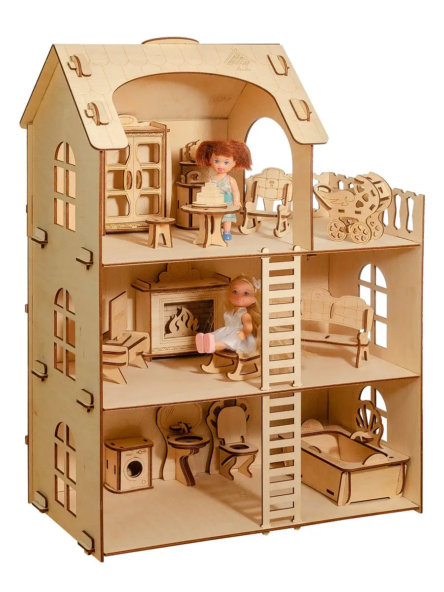 100 лучших идей: Как сделать домик для кукол своими руками на фото