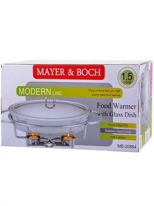 Мармит с подогревом от свечи фондюшница 1,5 л - фото 10