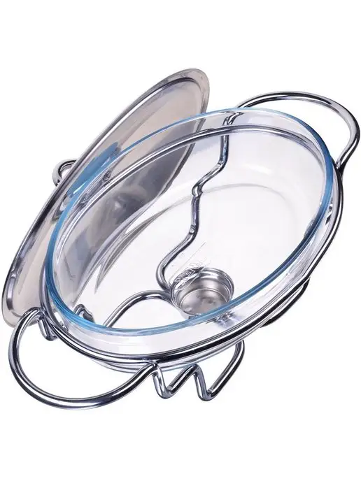 Мармит с подогревом от свечи фондюшница 1,5 л - фото 9