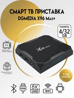 Смарт ТВ приставка андроид X96 Max+ DGMedia 16201725 купить за 4 231 ₽ в интернет-магазине Wildberries