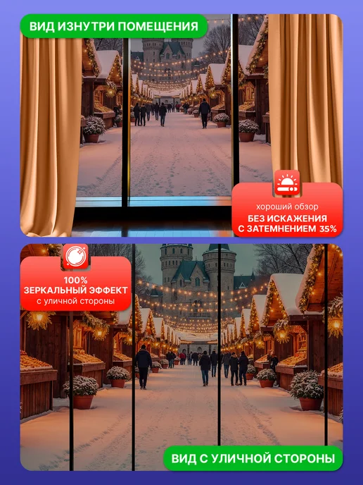 Reton Group Пленка солнцезащитная для окон Bronze 10 -152х60см, 152x60 см, фото 4
