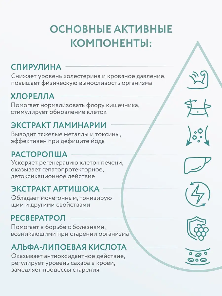 Детокс для похудения спирулина хлорелла и артишок в капсулах VEC 16237284  купить за 1 967 ₽ в интернет-магазине Wildberries