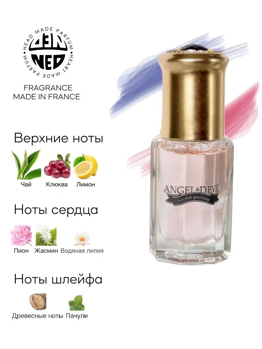 Масляные духи роликовые ANGEL & DEVIL 6 мл Neo Parfum 16246105 купить за  160 ₽ в интернет-магазине Wildberries