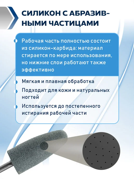 HDFREZA Фреза для маникюра и педикюра полировщик безопасная, 2 шт, фото 7