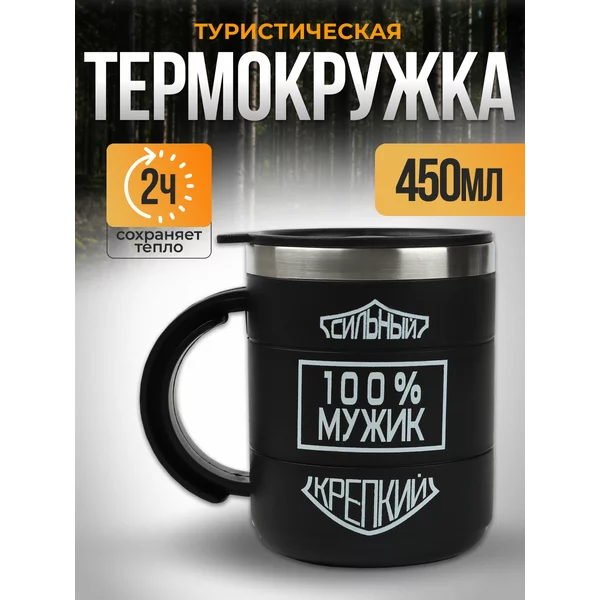 Термокружка 100 % мужик