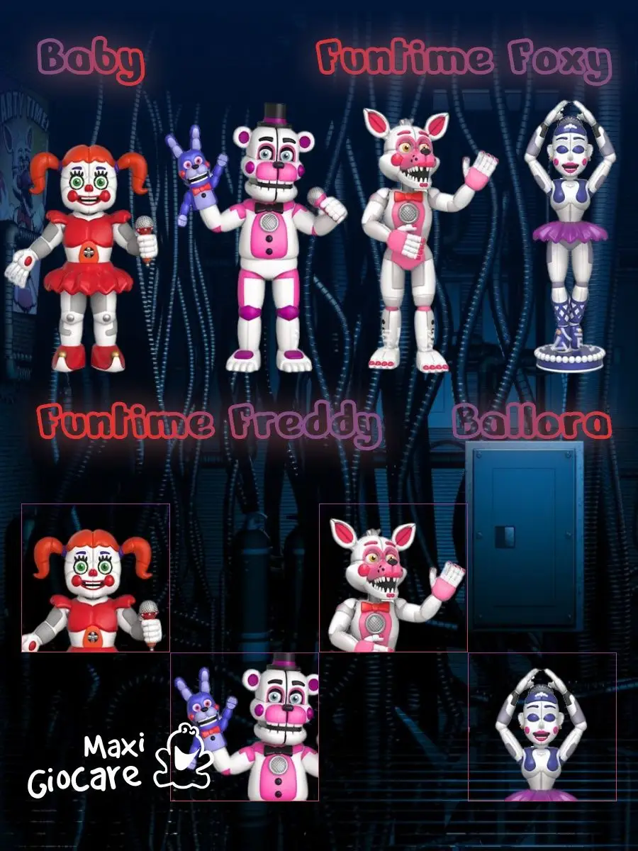 Аниматроники Фнаф Sister Location Аниматроники/ФНАФ/Игрушки/FNAF/фигурки  16318695 купить в интернет-магазине Wildberries