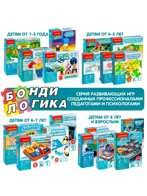 Bondibon Настольная игра для малышей Веселая путаница, фиолетовый, фото 8