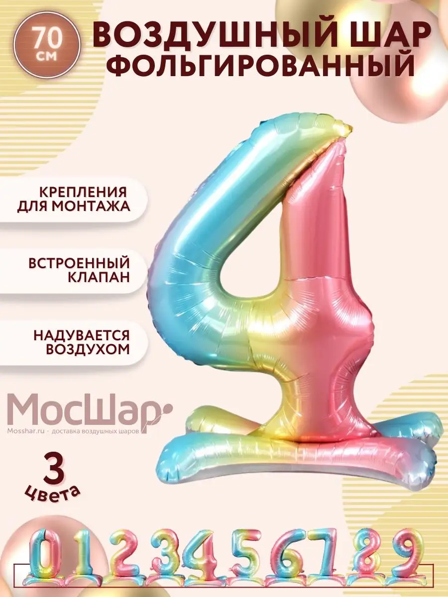 Каталог цифр из воздушных шаров с доставкой Щелково, Фрязино, Щелковский район