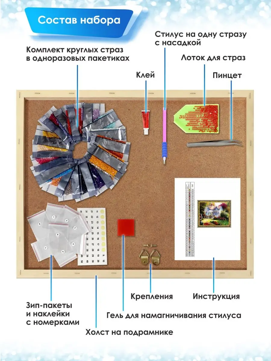 Алмазная мозаика 40х50 Дом мечты АртеМания 16385838 купить в  интернет-магазине Wildberries