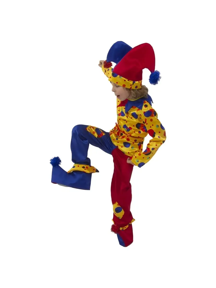 карнавальный костюм клоуна шута детский Батик купить в интернет-магазине Wildberries