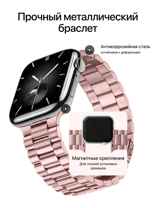 Ремешок для Apple Watch 38, 40, 41 мм 1-10 SE, розовый, фото 2