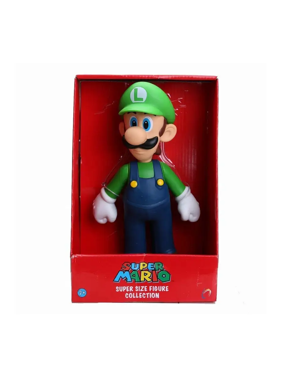 Фигурка Super Mario Super Size - Luigi / Луиджи (23см) бренда нет 16440154  купить в интернет-магазине Wildberries