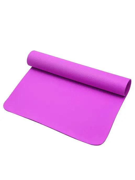 HomeFitness Коврик для йоги и фитнеса спортивный 4 мм, розовый, фото 3