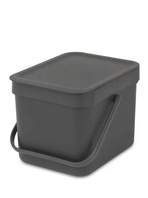 Brabantia Ведро мусорное Sort&Go встраиваемое серый 6л 109720, 6 л