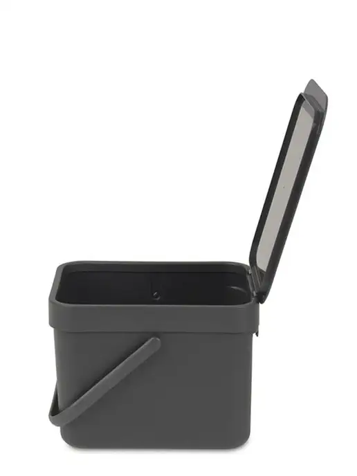 Brabantia Ведро мусорное Sort&Go встраиваемое серый 6л 109720, 6 л, фото 3