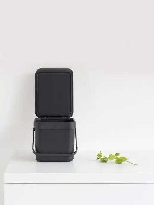 Brabantia Ведро мусорное Sort&Go встраиваемое серый 6л 109720, 6 л, фото 4