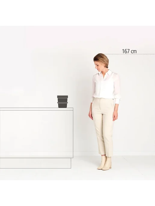 Brabantia Ведро мусорное Sort&Go встраиваемое серый 6л 109720, 6 л, фото 5