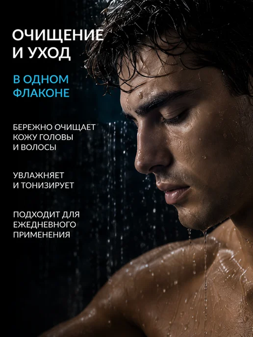 EXXE Тонизирующий шампунь MEN FRESH, 400 мл, 400 мл, фото 6