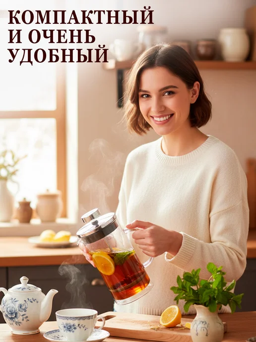 GT Френч-пресс для чая для кофе 350 мл, 350 мл, фото 2