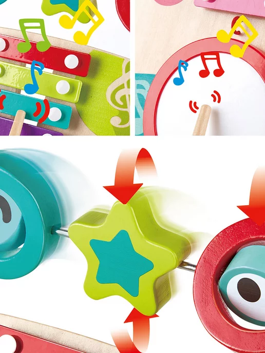 HAPE Музыкальный ходунок Каталка, голубой, фото 5