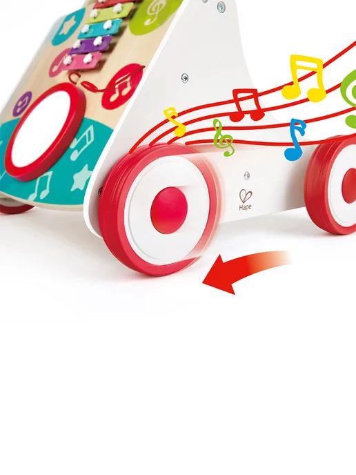 HAPE Музыкальный ходунок Каталка, голубой, фото 7