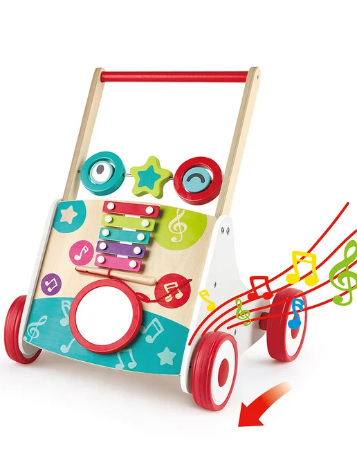 HAPE Музыкальный ходунок Каталка, голубой, фото 8