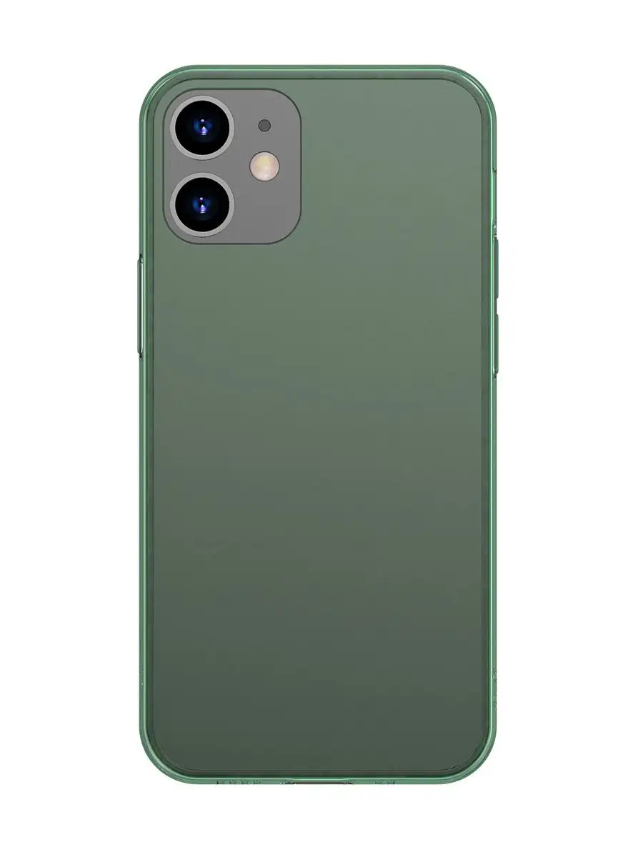 Чехол для iPhone 12/12 Pro Frosted Glass Dark green BASEUS 16512863 купить  в интернет-магазине Wildberries