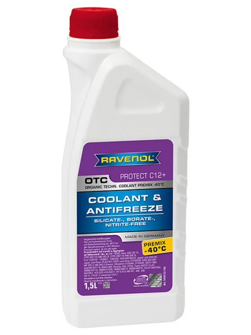 RAVENOL Антифриз OTC Protect C12+ Premix -40C, фиолетовый