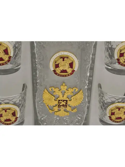 Armytrade Подарочный набор + 6 стопок Защитнику Отечества, белый, фото 2