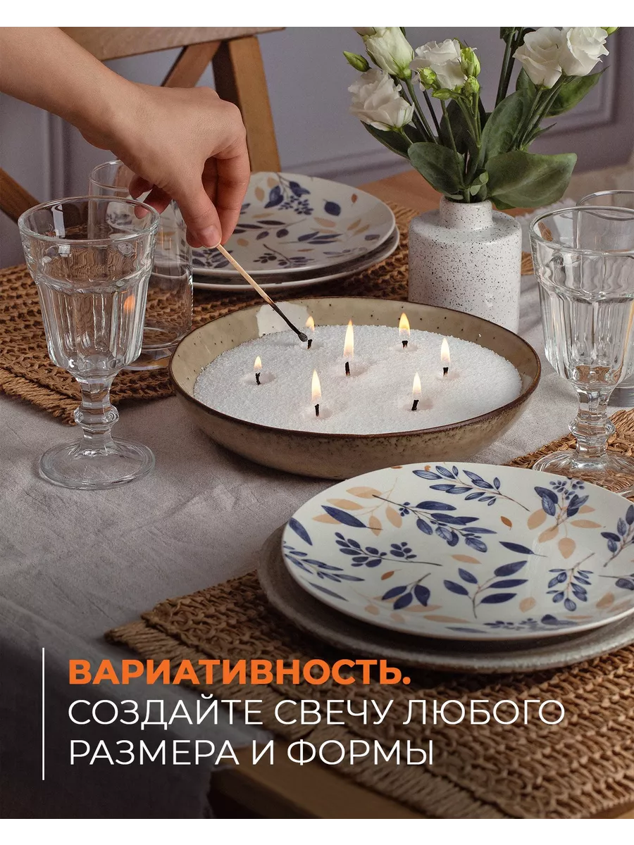 Свеча насыпная в гранулах Цилиндр без отдушки 11*15см RosCandles 16582222  купить за 962 ₽ в интернет-магазине Wildberries