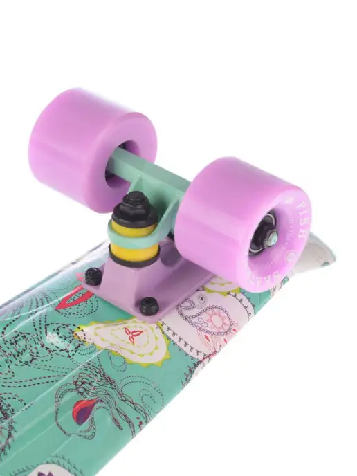 Fish Skateboards Скейтборд 22" (шасси ALU, PU 78А 59*45 мм, ABEC-7 Chrome, ви…, 59x45 мм, фото 3
