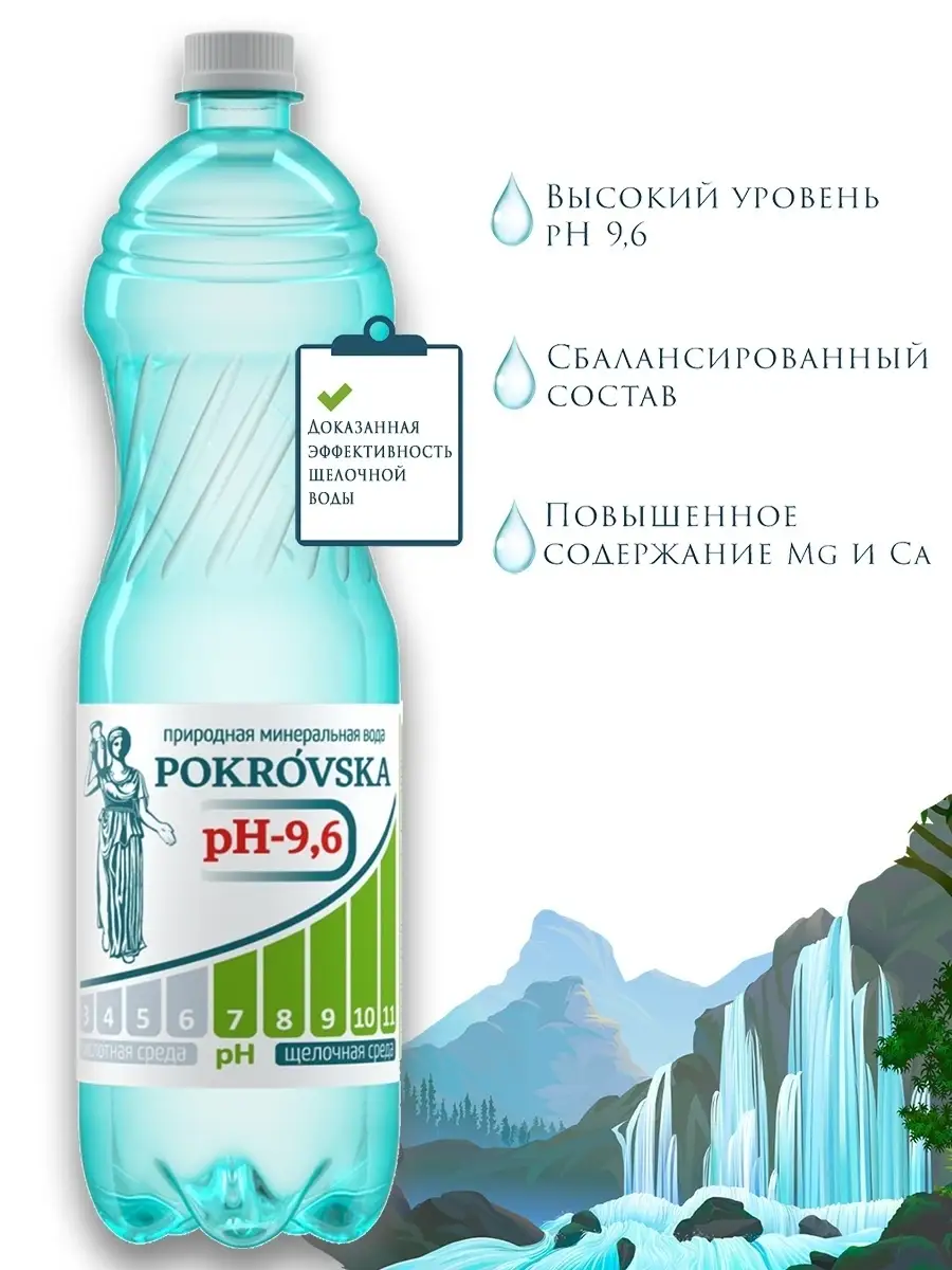 Природная минеральная вода 500 мл/12 шт. POKROVSKA 16588427 купить в  интернет-магазине Wildberries