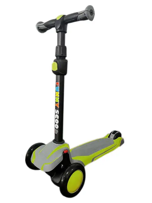 Funny Scoo Детский трехколесный самокат MS-955 Surf Sport, зеленый, фото 4