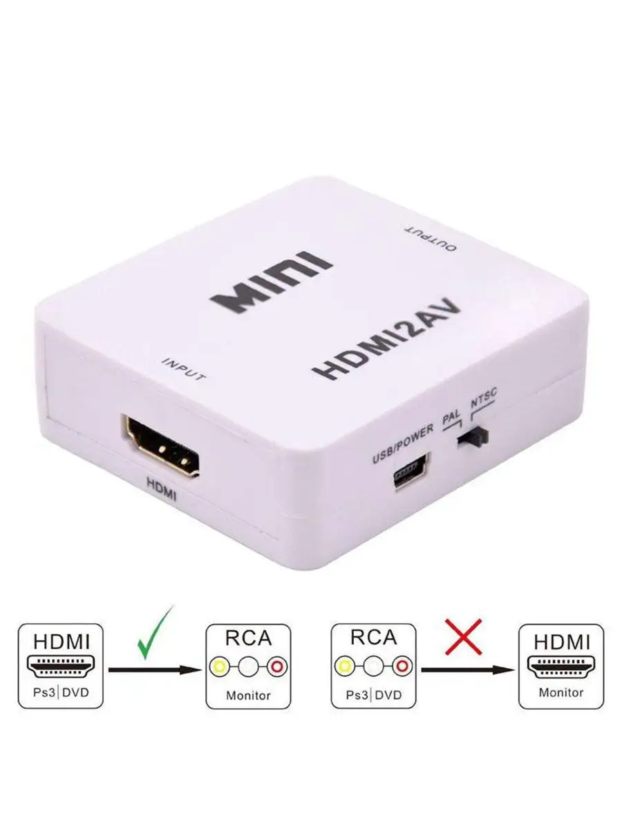 2EMARKET Видео конвертер mini HDMI2AV