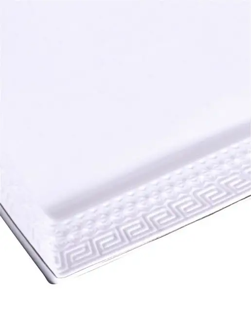 Блюдо сервировочное прямоугольное белое - фото 6