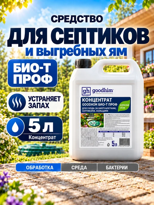 GOODHIM Средство для септиков и колец 5л, 5 л