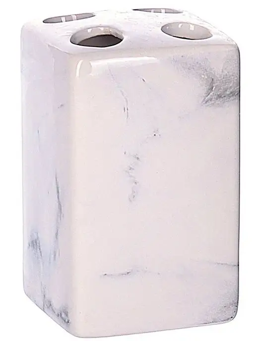 Набор аксессуаров для ванной комнаты керамика 4 предмета - фото 6