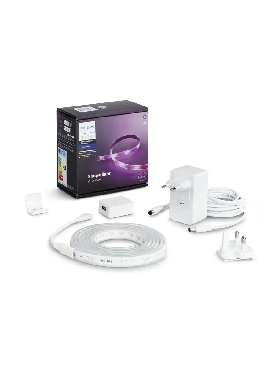 Светодиодная лента и базовый блок Philips Hue Lightstrip Plus