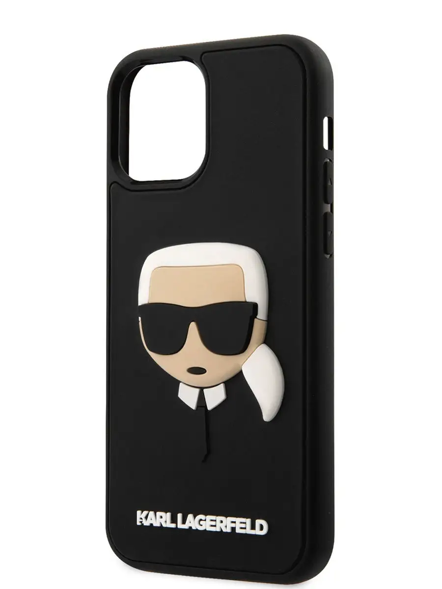 Чехол на iPhone 12 и 12 Pro прорезиненный 3D Rubber Karl Lagerfeld 16690019  купить за 1 767 ₽ в интернет-магазине Wildberries