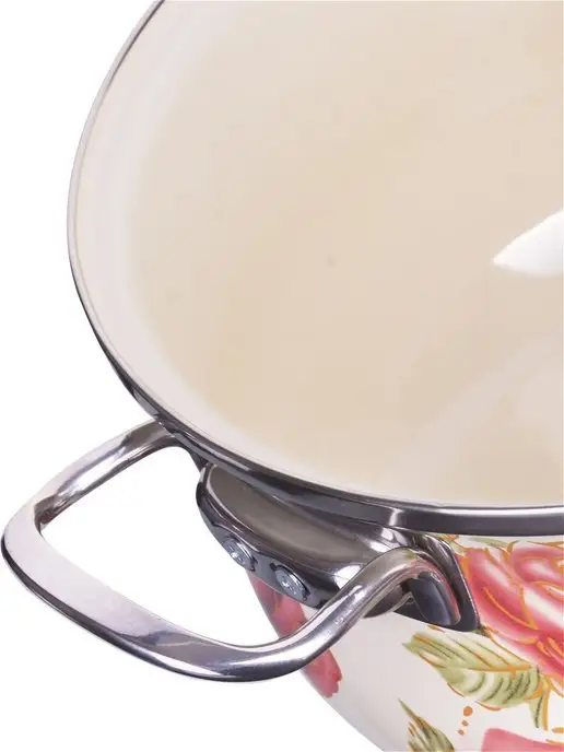 Кастрюля эмалированная с крышкой 3,7 л - фото 3