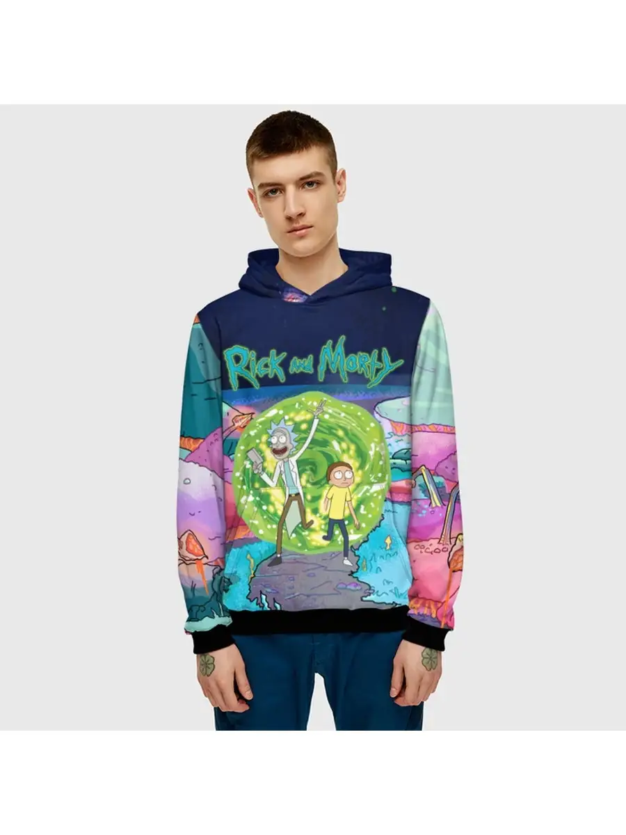 Худи Рик и Морти Rick and Morty Vsemaykiru 16706806 купить за 2 723 ₽ в  интернет-магазине Wildberries