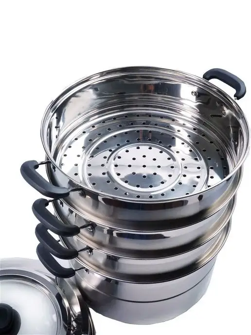 Мантоварка пароварка из нержавеющей стали 4 яруса - фото 9