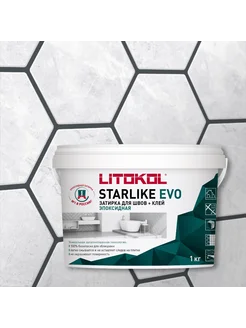 Эпоксидная затирка для плитки STARLIKE EVO S.140 1 кг LITOKOL 16741023 купить за 2 070 ₽ в интернет-магазине Wildberries