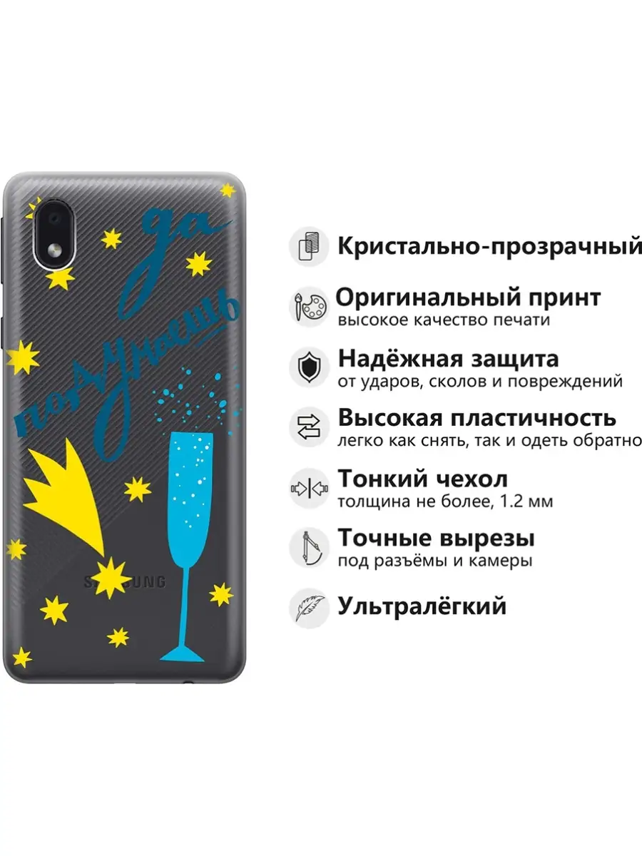 Чехол на Samsung Galaxy A01 Core, M01 Core Samsung 16748737 купить за 51 ?  в интернет-магазине Wildberries