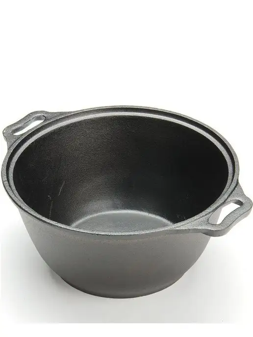 Казан чугунный с крышкой - фото 4