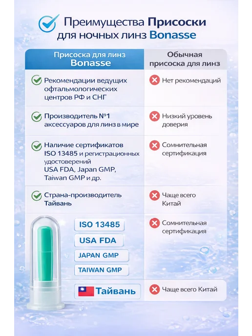 BONASSE Присоска для ночных жёстких линз, вариант, фото 4