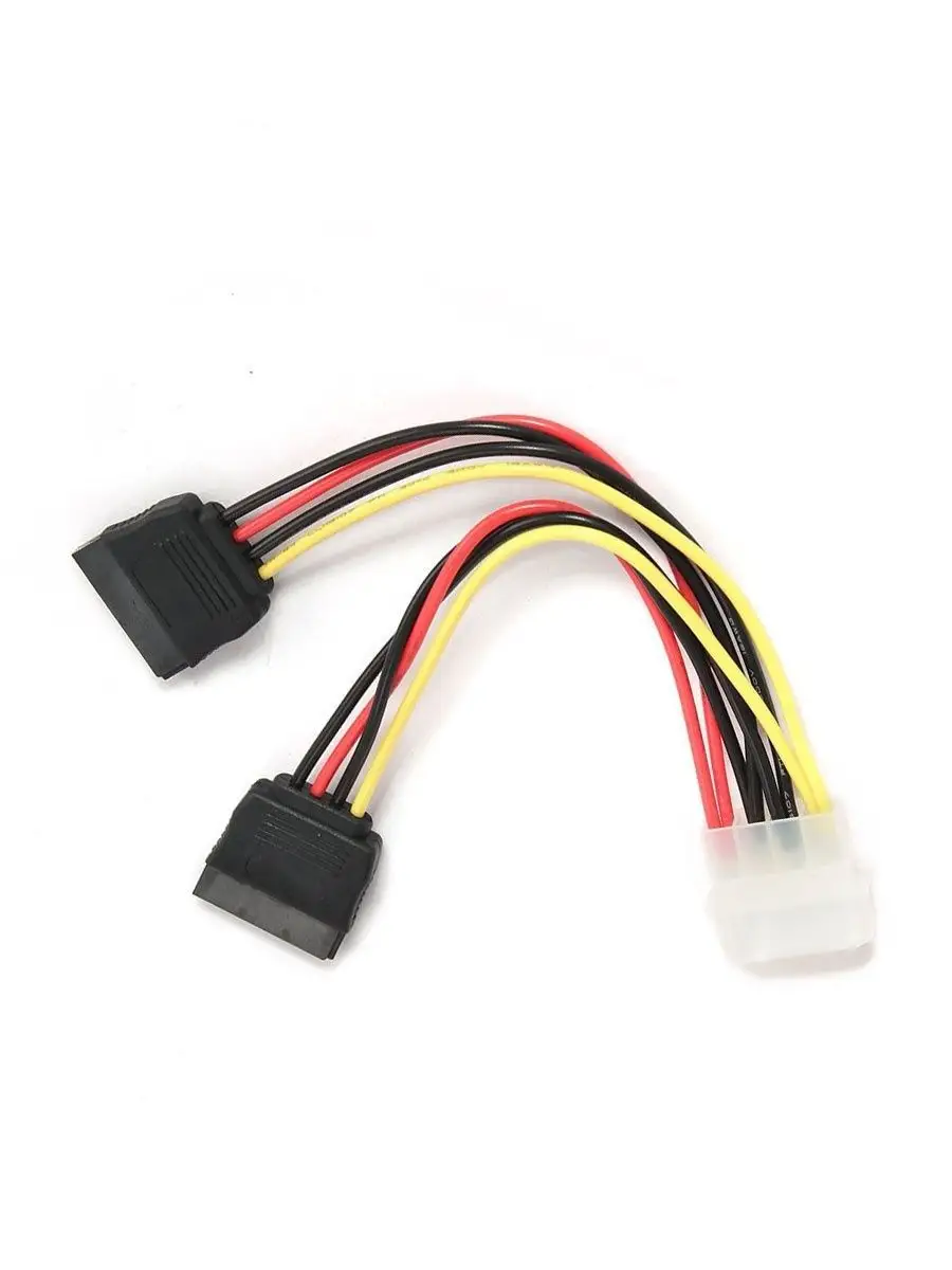 Cablexpert Кабель питания SATA, 15см, molex 4pin/2x sata15pin