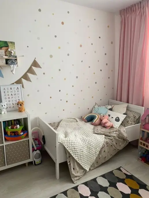 Bumashka Shop Интерьерные наклейки на стену горошек, вариант, фото 7
